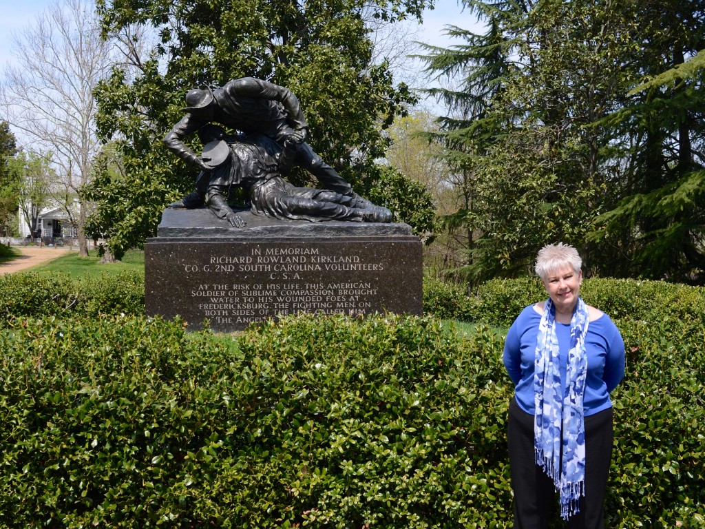 My mother-in-law, Karen at the Kirkland Monument.