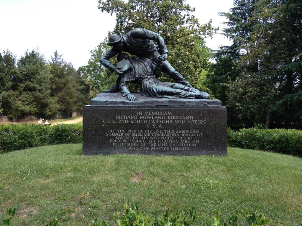 Monument to "The Angel of Marye's Heights" at Fredericksburg