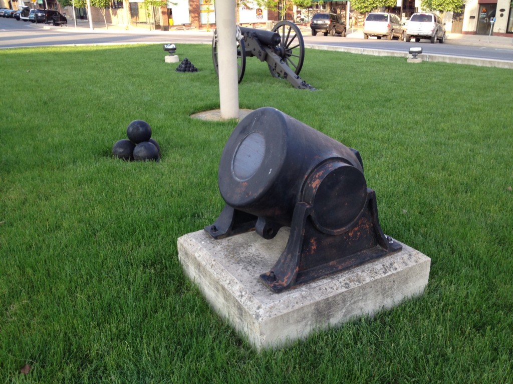 Mortars in Memorial Square