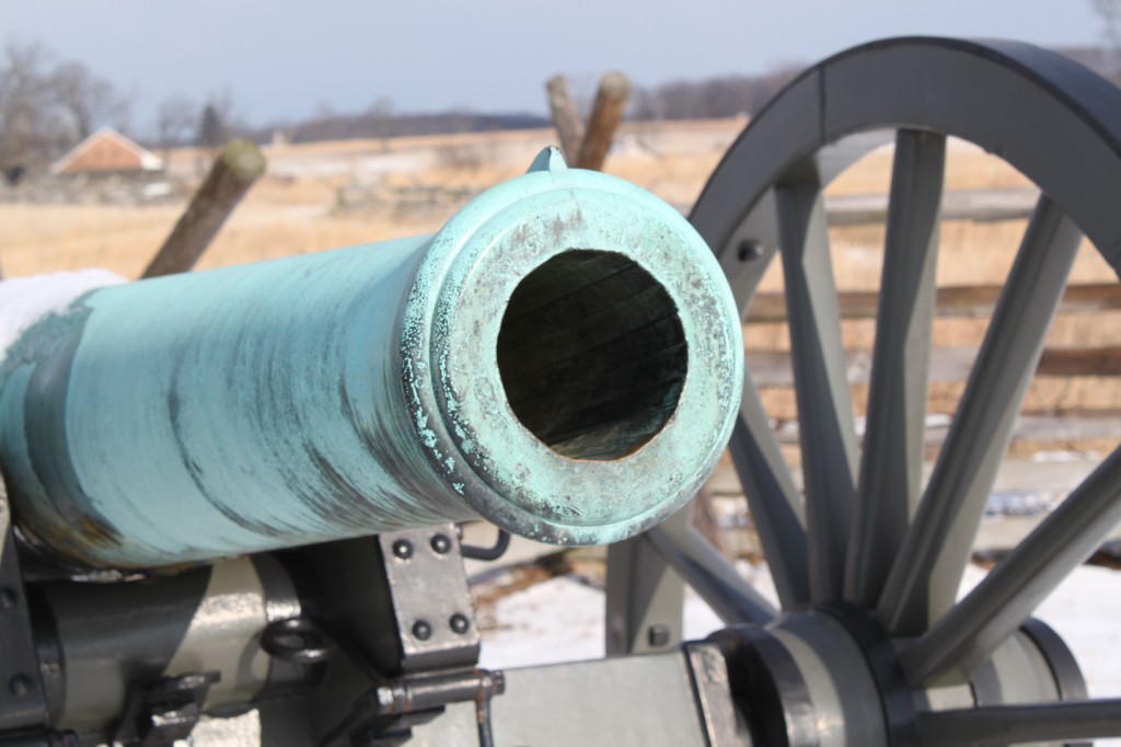 Experimental Rifled Napolean. Note the front sight at the top. Photo by John Dolan.